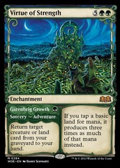 Virtue of Strength // Garenbrig Growth - Foil - Showcase